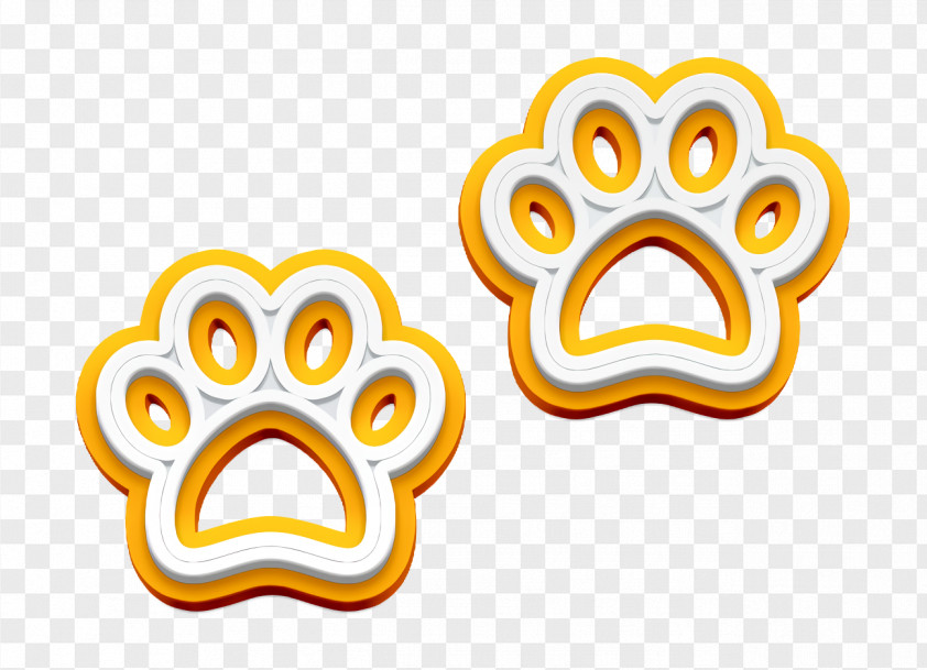 Two Dog Pawprints Icon Icon Footprints Icon PNG