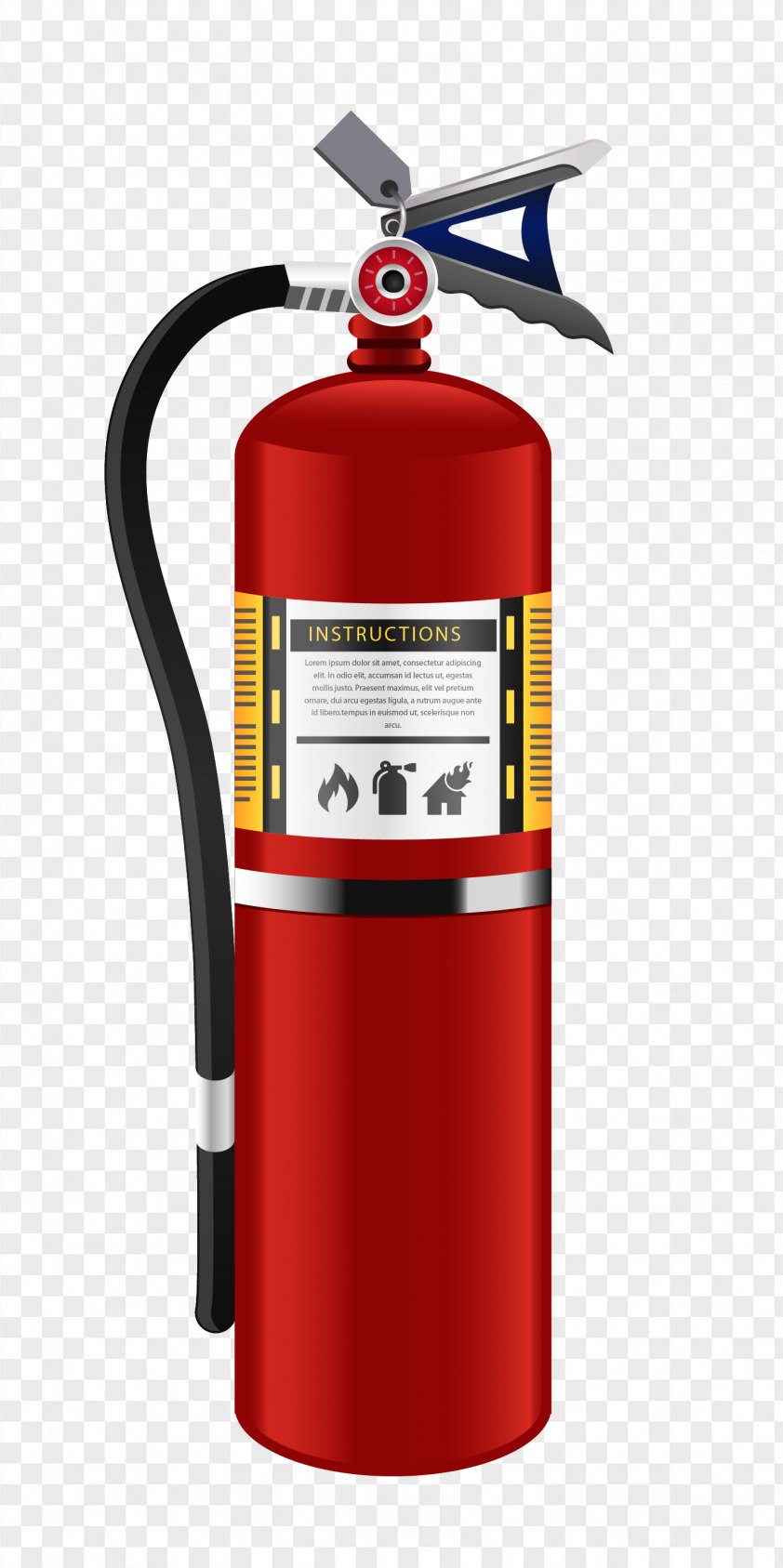 Fire Extinguisher Realistic Vector Material PNG