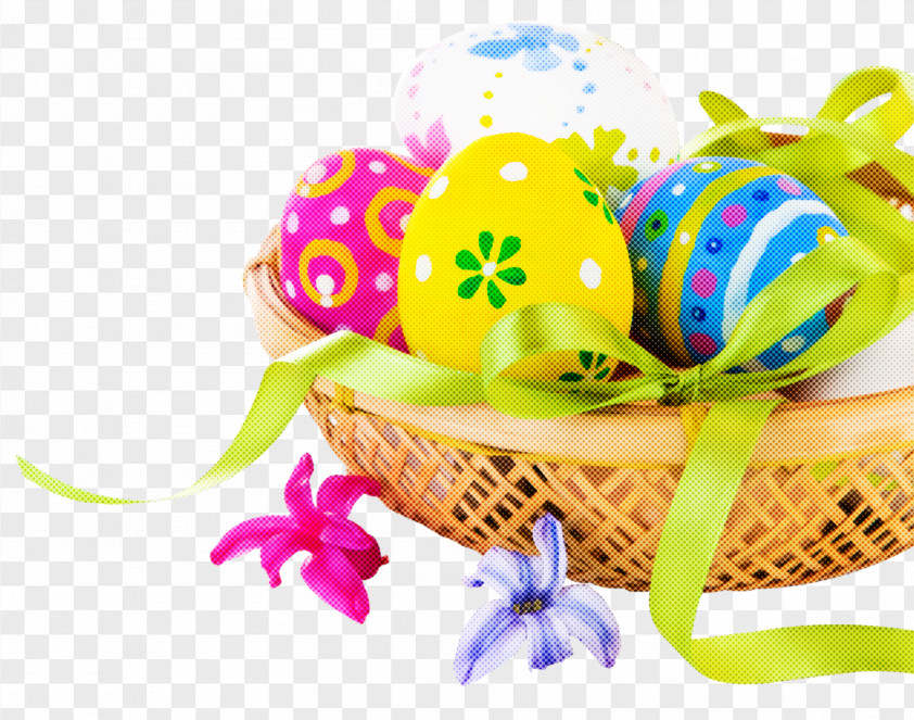 Easter Basket With Eggs Easter Day Basket PNG