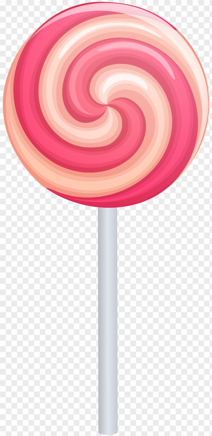 Pink Swirl Lollipop Clip Art Image PNG