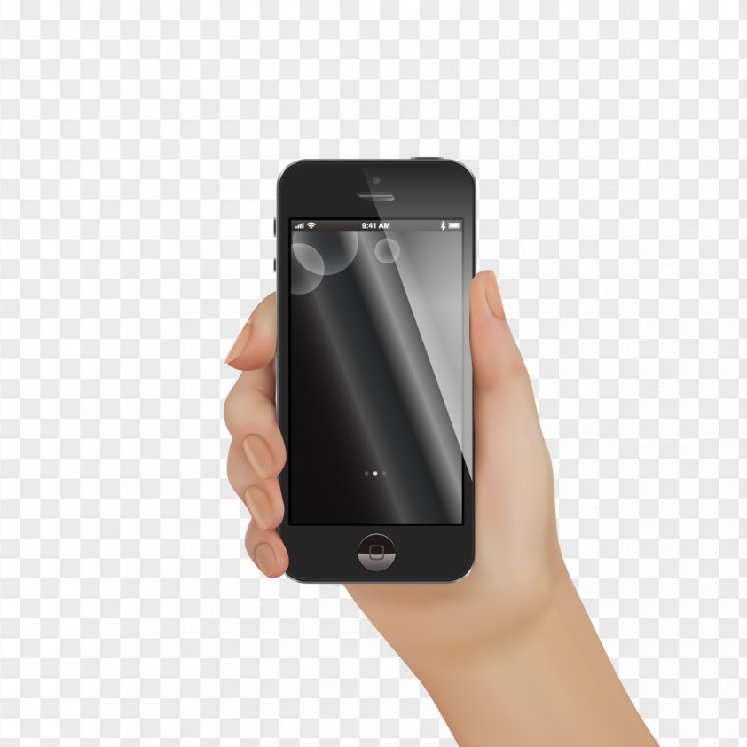 Vector Hand Phone Png