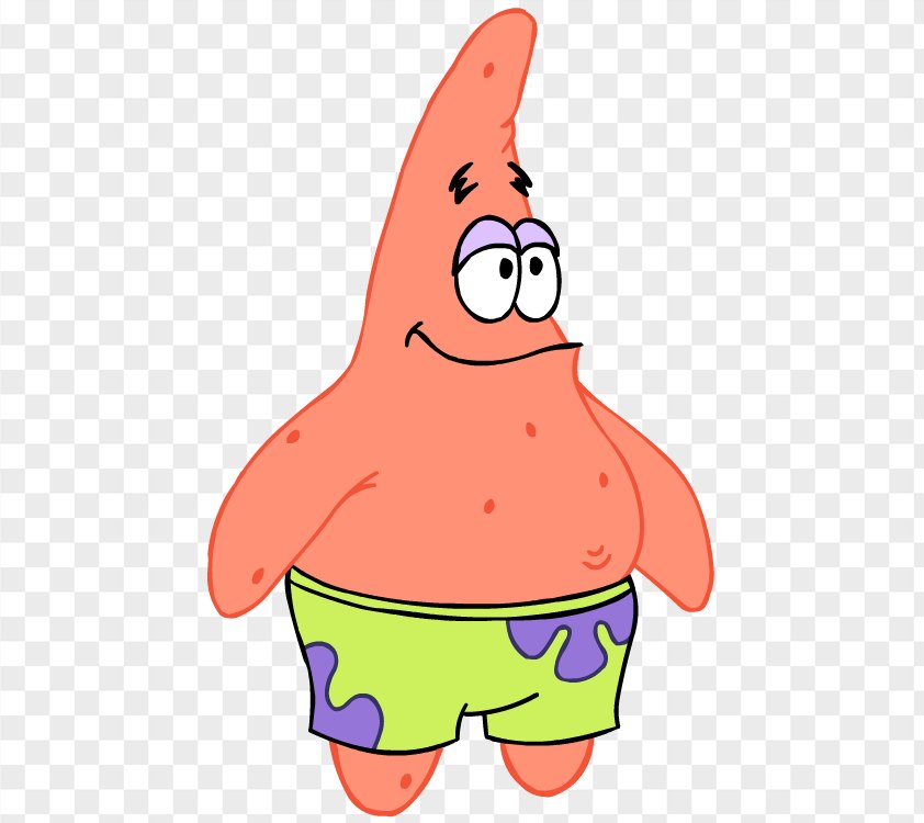 Old Patrick Star Cartoon Characters Spongebob PNG