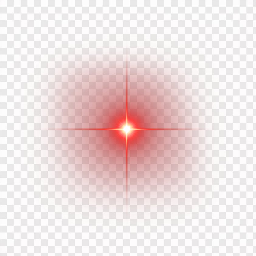 Red Shine Light Effect Element PNG