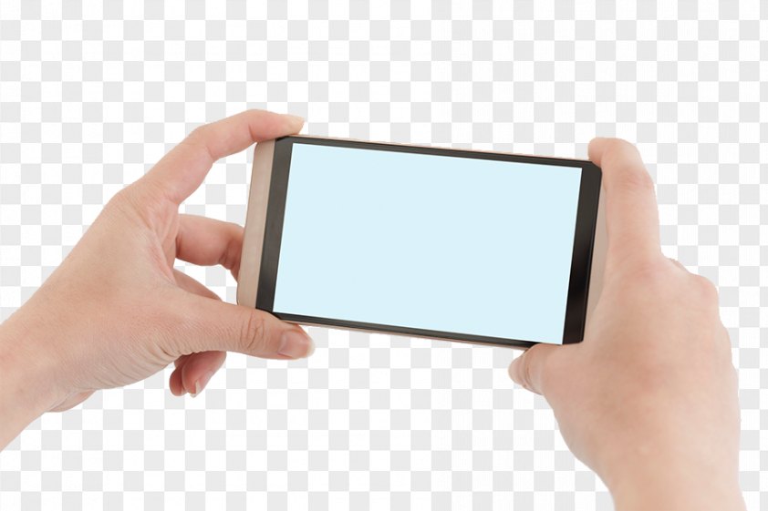 Hands Holding A Mobile Phone Png